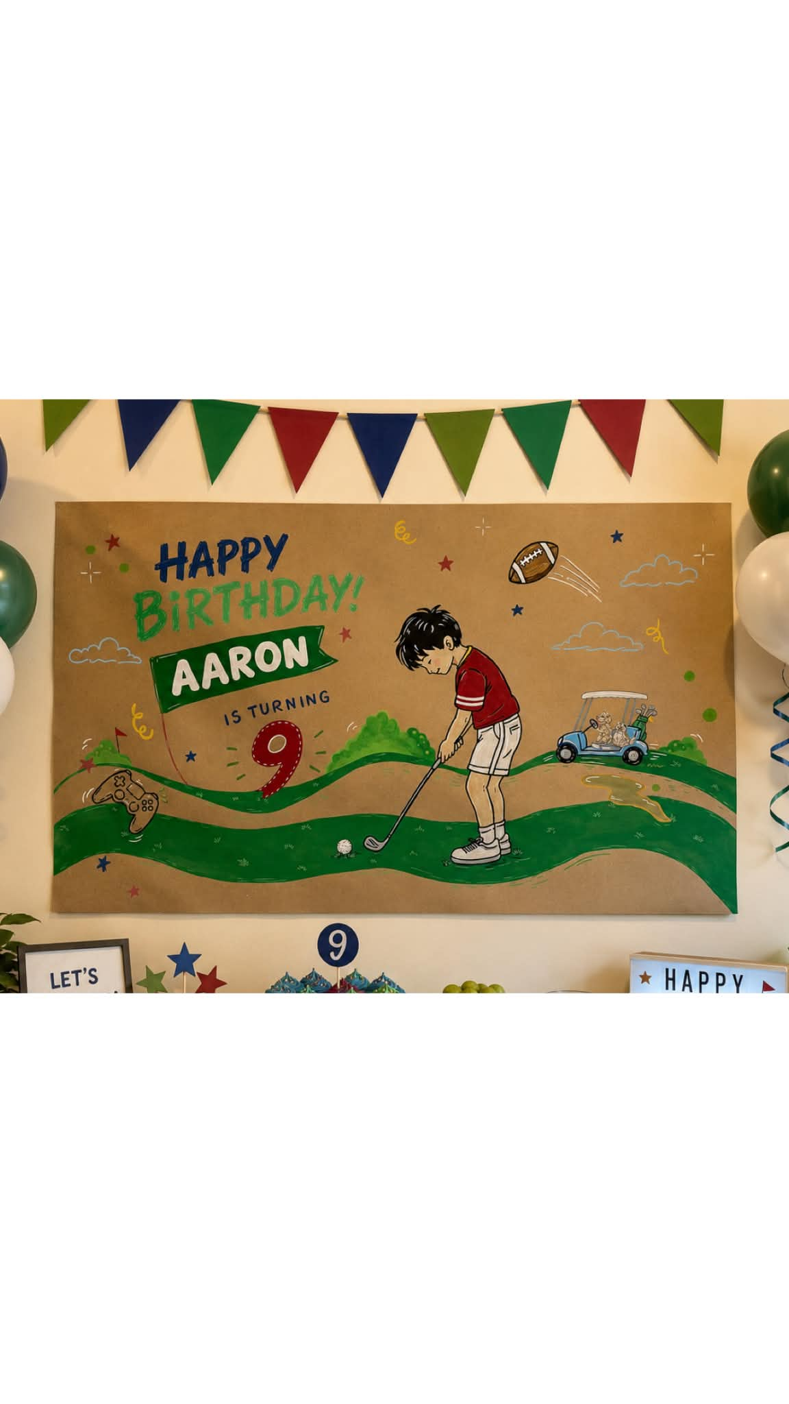 Birthday celebration poster artwork